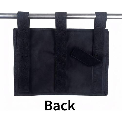 Bedside Caddy Organizer with 4 Pockets, Durable Oxford Fabric and Adjustable Straps for Dorm Bunk Bed 1