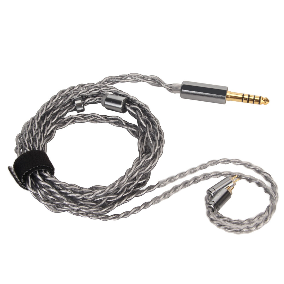Plated Cable For Superior Audio Performance, Upgrade Earphone Wire With Tangle Free Design And Mid Frequency Thickness Enhancement, Good Sound Silver 9420858065951