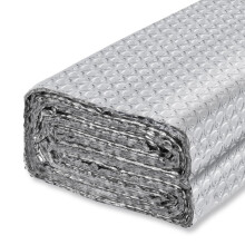 Reflective Insulation Roll 48in x 10ft DoubleSided Thermal Bubble Foil Heat Barrier for RV Roof Windows