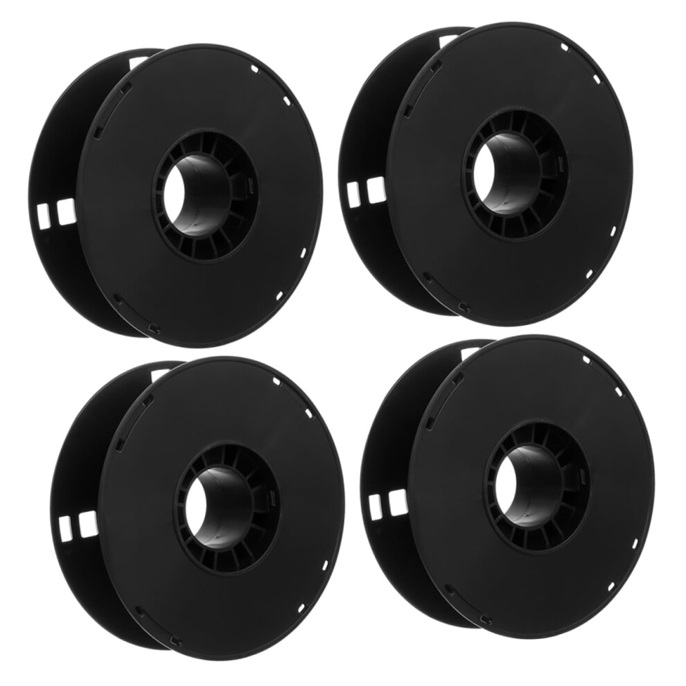 Extension Cord Reel Set Of 4, Tangle Cable Organizer Spool For Power Cords, Black 9189345639579