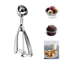 Small Stainless Steel Cookie Scoop 1.2 Tbsp for Baking, Ice Cream, Meatballs, Precise Portion Control
