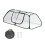 Greenhouse Portable Protector with Door PVC Resistant-green 1