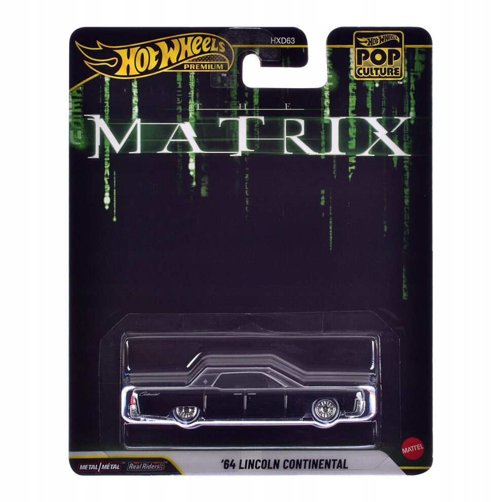 Hot Wheels Premium Pop Culture The Matrix - '64 Lincoln Continental Car