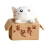 Cartoon-Arme-Box-Katze-Modell, kleine Statue, 1