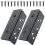 2Pcs Heavy Duty Bed Rail Brackets with Screws, Secure Double Hook Bed Frame Brackets for Wood Bed 1
