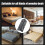 2Pcs Heavy Duty Bed Rail Brackets with Screws, Secure Double Hook Bed Frame Brackets for Wood Bed 2