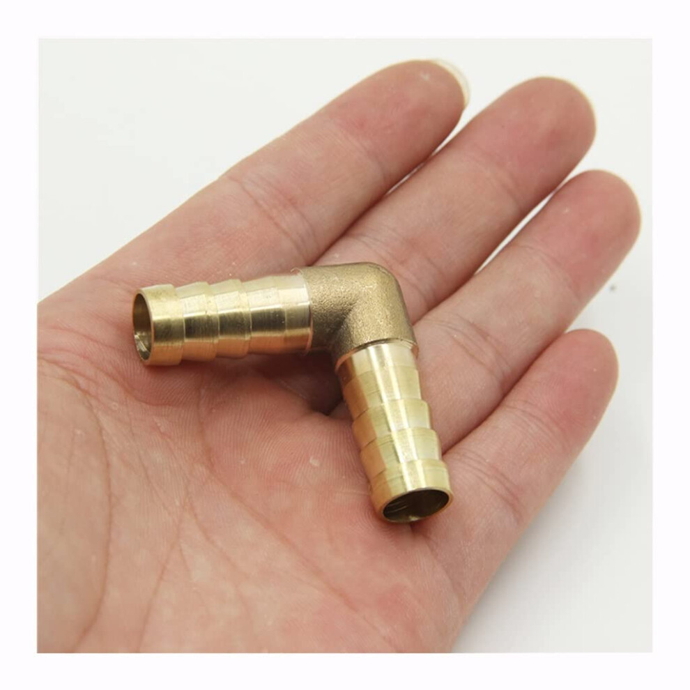 Brass Hose Barb Elbow Connector 12Mm To 10Mm Leakproof Corrosionresistant Adapter For Water And Fuel 9189345639517