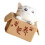 Cartoon-Arme-Box-Katze-Modell, kleine Statue, 4