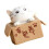 Cartoon-Arme-Box-Katze-Modell, kleine Statue, 2