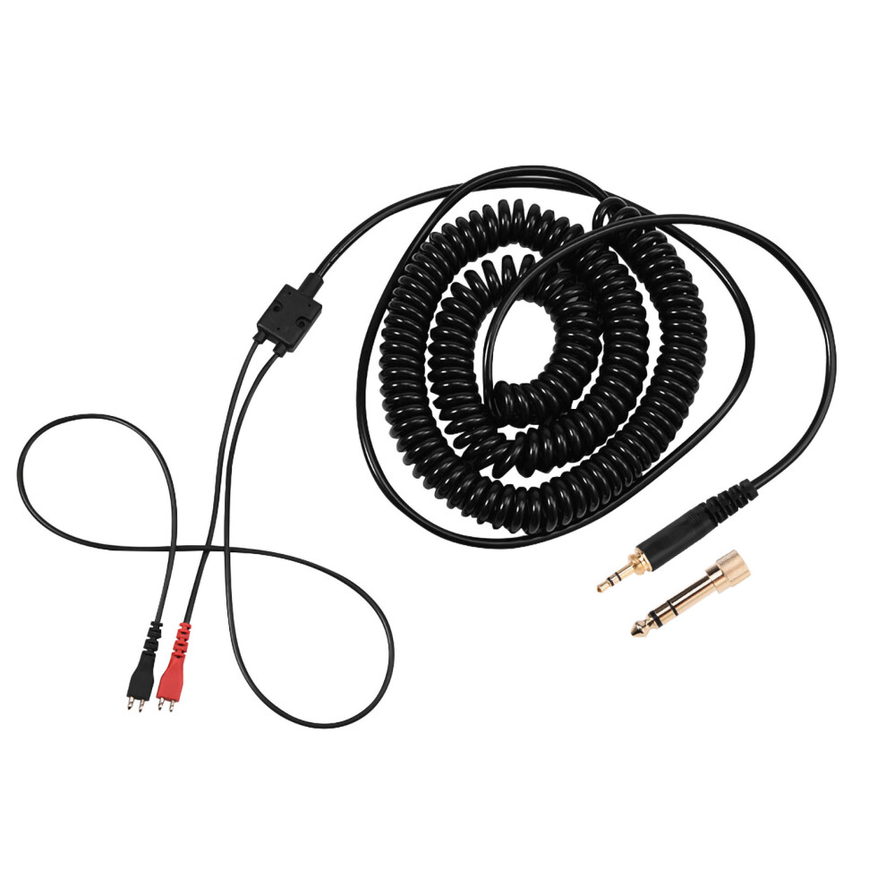 Audio Cable With Adapter For Sennheiser, Coiled Cable With Lossless Sound Quality And Noise Reduction Technology For Enhanced Listening Experience 9420858066897
