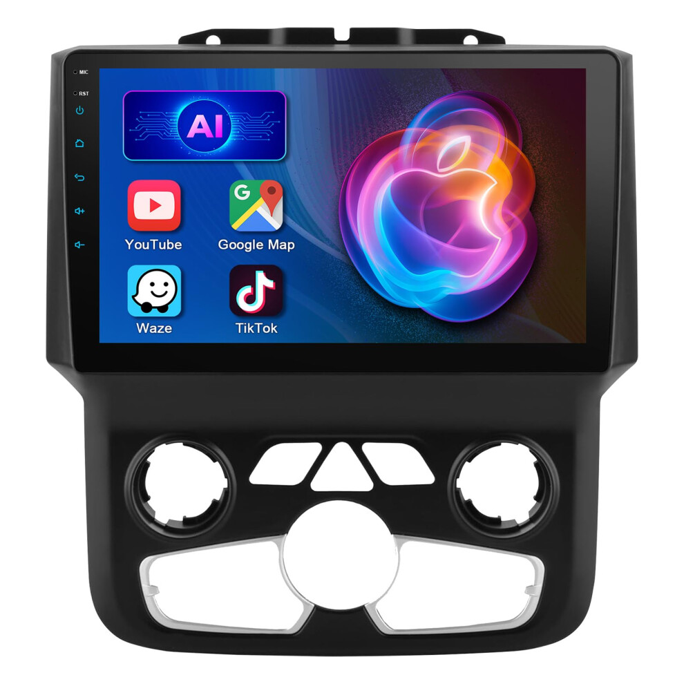 Wireless Carplay Android Auto 9 Inch Touchscreen Stereo For Dodge Ram 20132018 Auto Ac 2Gb+64Gb Gps 9119770775450