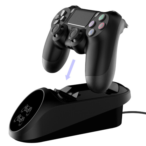 Dual Ps4 Controller Charging Dock,Chip Protection,Over-Charging Protection,Over-Voltage Protection,Fast Charging Within 2 Hours, Good Quality, Durable 2