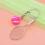 Tennis Inspired Key Accessory Zinc Alloy Construction-Red 5