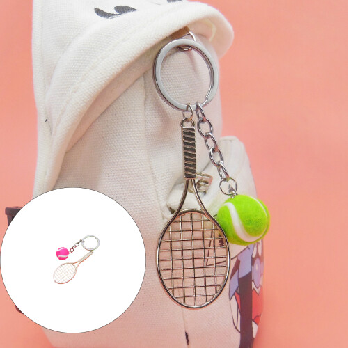 Tennis Inspired Key Accessory Zinc Alloy Construction-Red 1