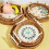 Size Option 22cm 24cm 28cm Woven Snacks Tray-white shell 22X3 6