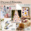 Presse à fleurs en bois 7.09x7.09 pouces, ensemble 6