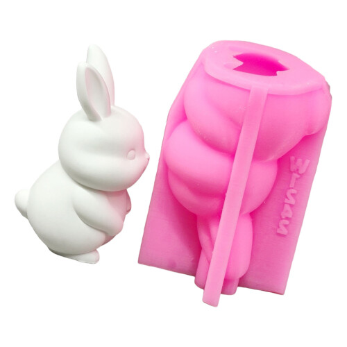 Hare Figurine Silicone Molds for Epoxy Resin Candle Soap
