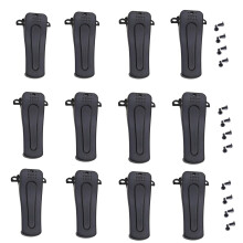 12 Pcs Walkie Talkie Belt Clip for BF888S BF666S BF777S BF999S H777, Durable TwoWay Radio Back Clip with Screws