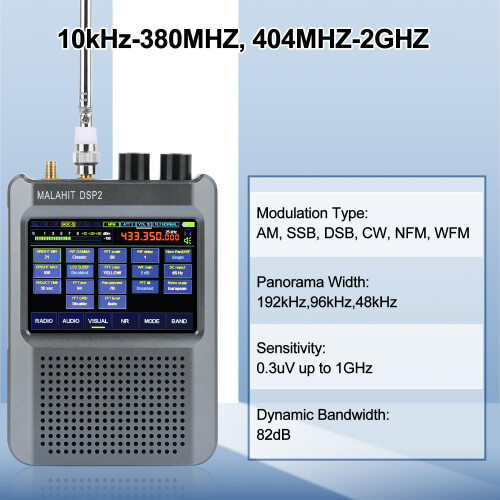 Ραδιόφωνο Malachite DSP2SDR με διεπαφή αφής, υποστήριξη αναβάθμισης υλικολογισμικού 1