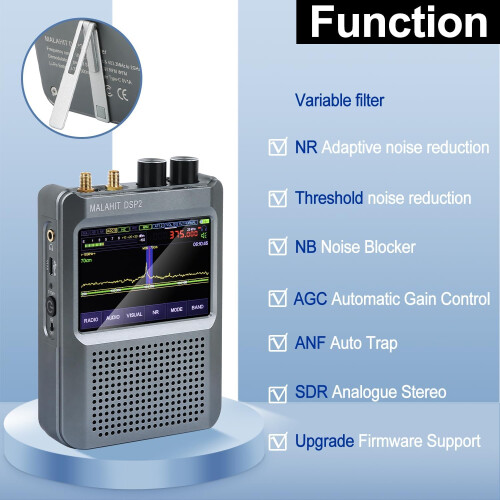 Ραδιόφωνο Malachite DSP2SDR με διεπαφή αφής, υποστήριξη αναβάθμισης υλικολογισμικού 2