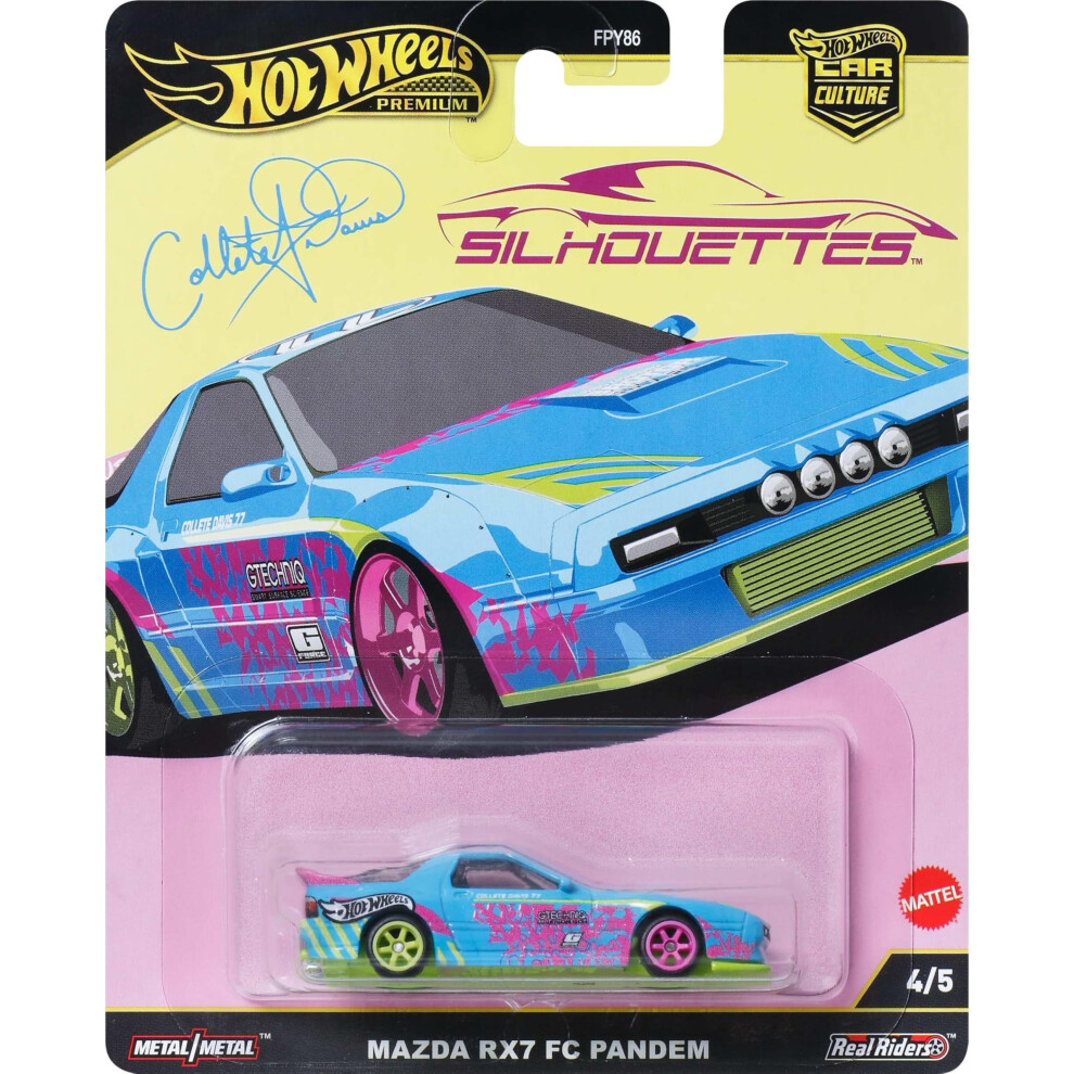Hot Wheels Premium Car Culture Silhouettes 4/5 - Mazda Rx7 Fc Pandem Car