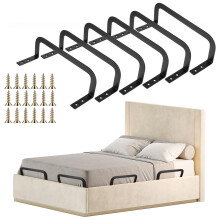 6 PCS Mattress Retainer Bar Set AntiSlip Metal Holders for Bed Frame RV Adjustable Beds