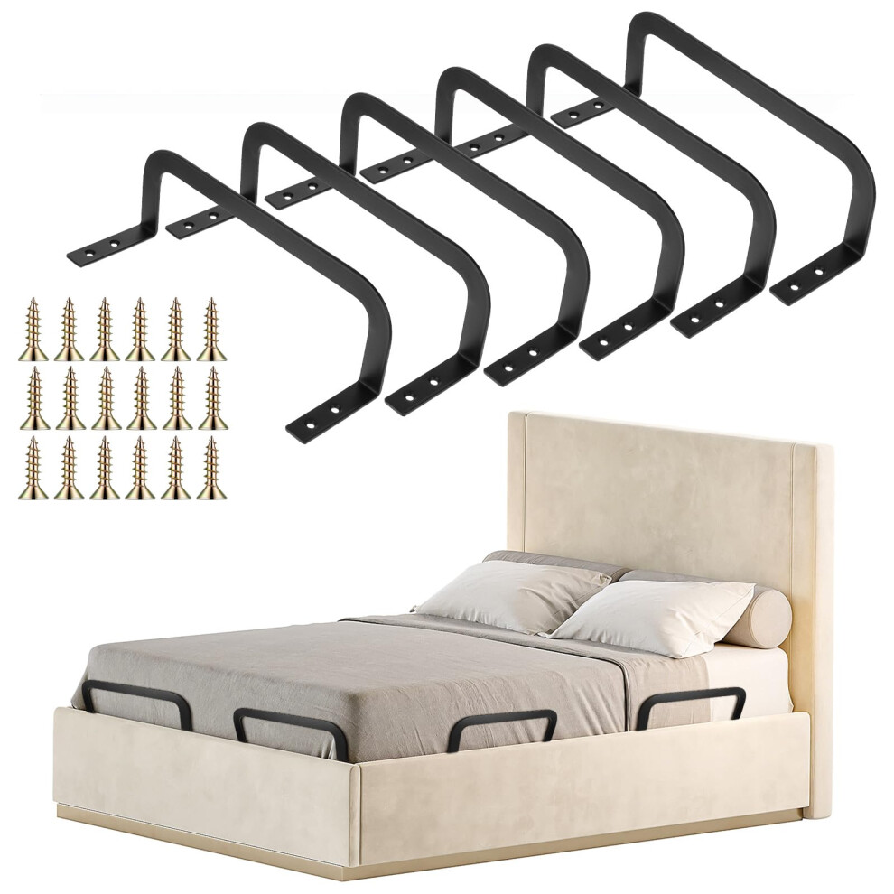 6 PCS Mattress Retainer Bar Set AntiSlip Metal Holders for Bed Frame RV Adjustable Beds-image-OPC-PNRTNGV-NEW