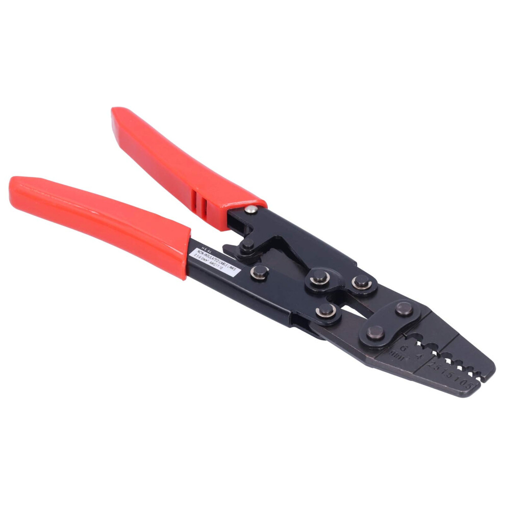 Ratchet Crimping Tool For Awg1710 Carbon Steel Wire Crimper And Stripper With Ergonomic Grip 9001264054939