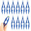 10PCS Plastic Tweezers for Beadwork, Blue Craft Beading Tools with Precise Placement Grip 1