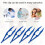 10PCS Plastic Tweezers for Beadwork, Blue Craft Beading Tools with Precise Placement Grip 4
