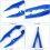 10PCS Plastic Tweezers for Beadwork, Blue Craft Beading Tools with Precise Placement Grip 3