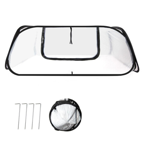 Couverture de potager, Ventilation pour protection-bordure noire