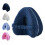 Knee Pillow for Side Sleepers Memory Foam Heart Shape Leg Alignment Pillow with Adjustable Strap Navy 1