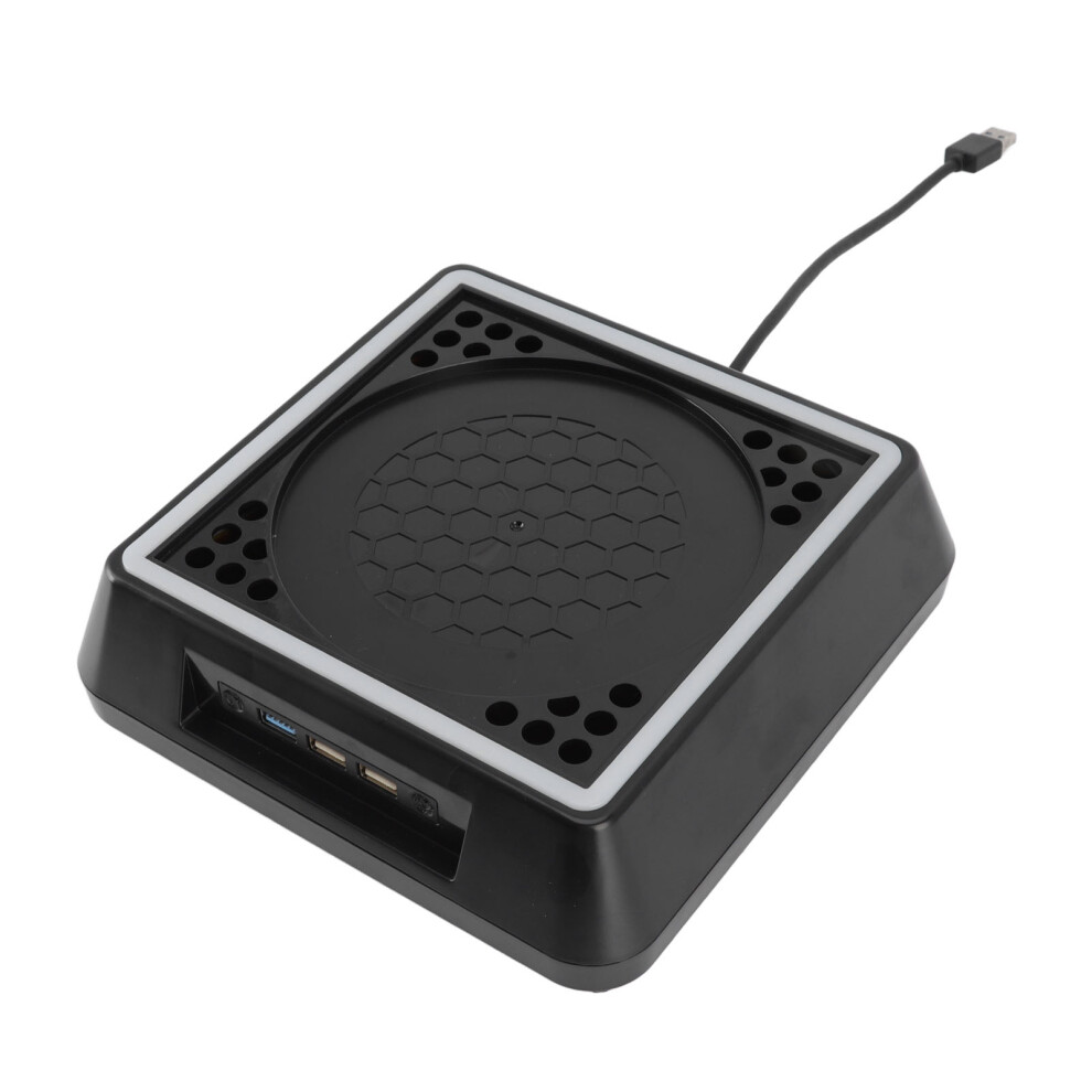 Rgb Led Cooling Fan Stand For Xbox Series X,3 Speed Adjustable Heat Dissipation Dock With Usb Ports Compact Lightweight Design Vertical Stand For 9420858111269