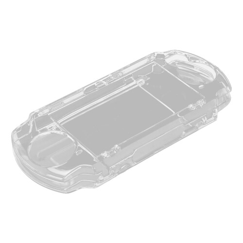 Capa com encaixe perfeito para PSP 2000/3000, proteção completa com acabamento resistente a arranhões, capa rígida transparente com abertura 1