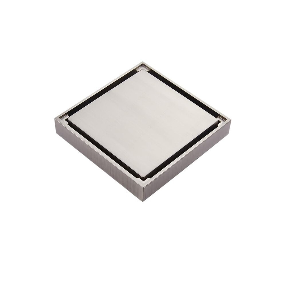 Stainless Steel Floor Drain Cover 10X10cm Square Tile Insert Rust Resistant Quick Flow For Bathroom Kitchen 9189345641022