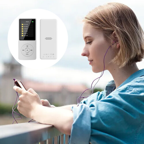 MP3 Player με οθόνη 1,8 ιντσών, ενσωματωμένο ηχείο HD, φορητό μίνι music player για καθαρή 1