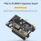 per 5 PCIe a M.2 E KEY con PoE HAT+ Supporta scheda di rete wireless NGFF/Bluetooth per RPI 5 6