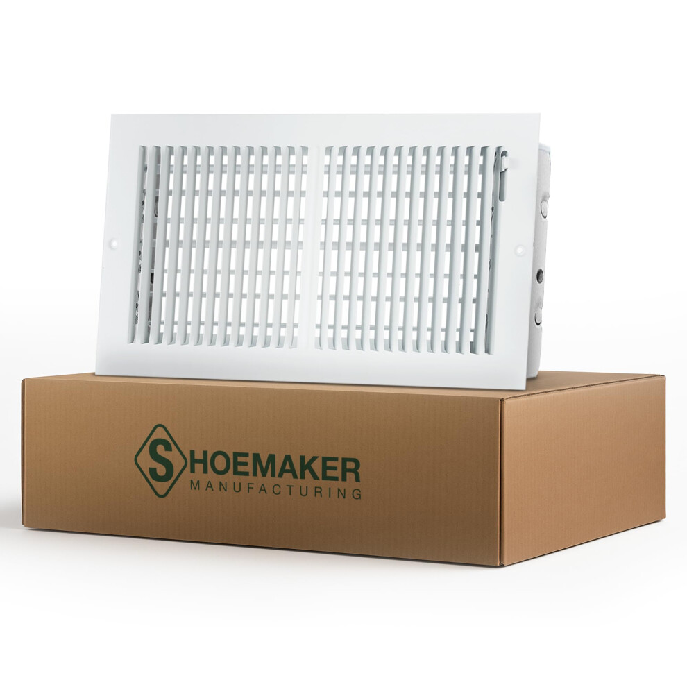 14X8 Soft White Air Vent Cover For Wall And Ceiling Register With Quiet Adjustable Airflow 9426802886559
