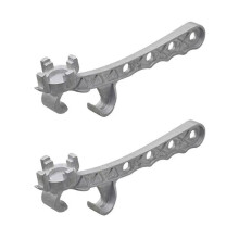 Aluminum Alloy Metal Bucket Opener Silver Buckets Lid Wrench Gallon Bucket Opener for Pail Paint Lid Can Opener