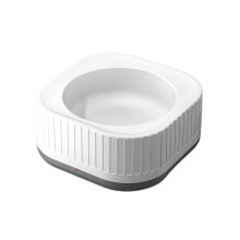 Distributeur d'eau pour animaux de compagnie, chauffe-plat,-Gris