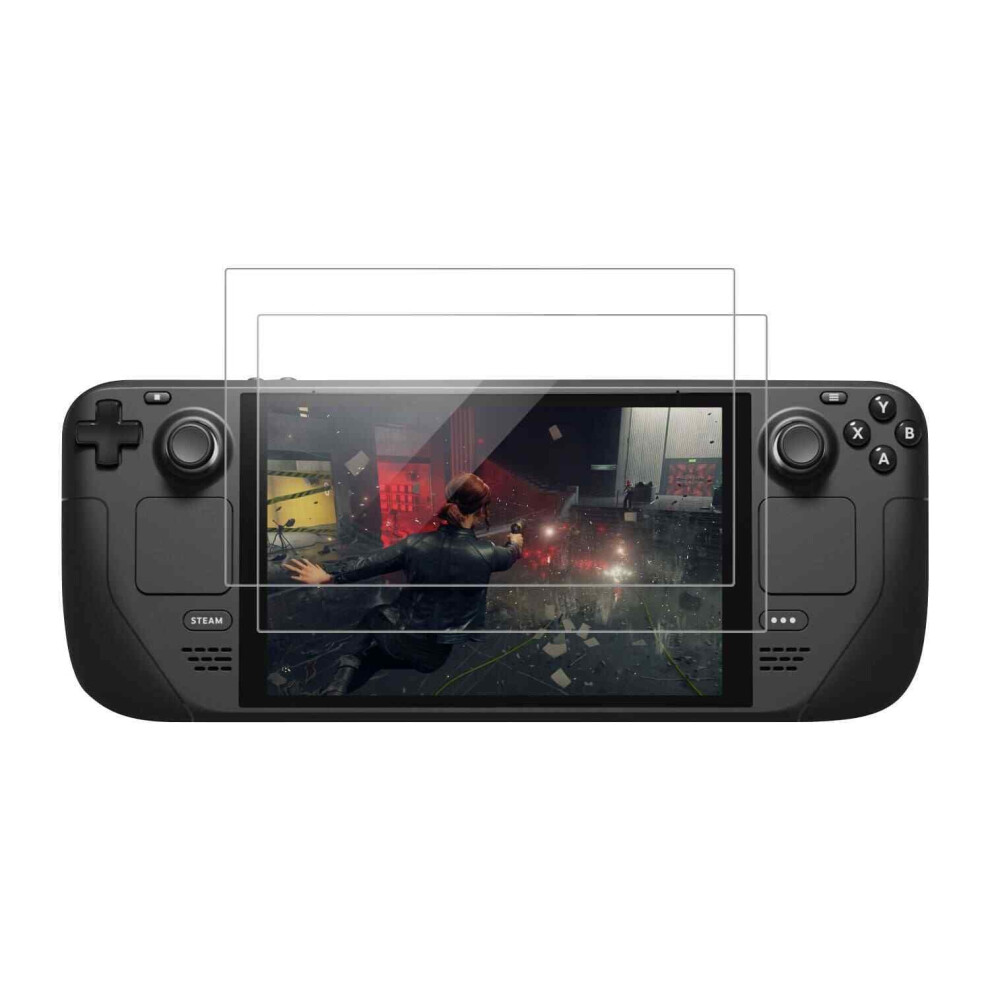 2 Pack 9H Tempered Glass Screen Protector Full Coverage Antiscratch Transparency For Steam Deck 9001264055486