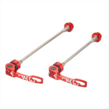 Snelspannerset van aluminiumlegering voor racefietsen en mountainbike-naafaccessoires Rood