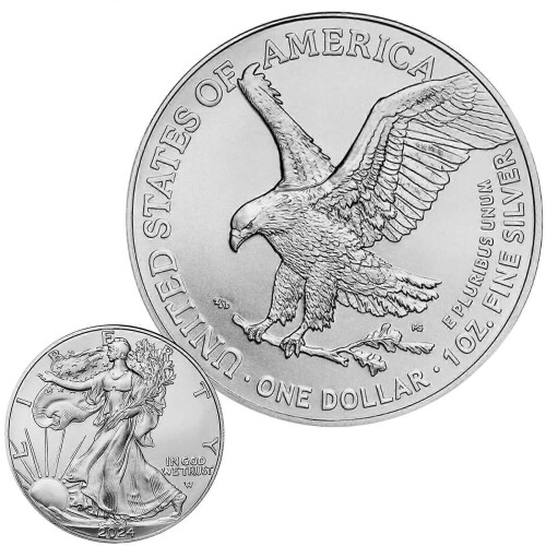 2024 1 Oz American Silver Eagle Münze .999 Fein US