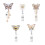 Professional Rhinestones Butterfly ID Reel Adjustable- bee. 2