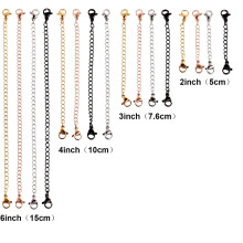 Length Adjuster, Necklace Extenders Stainless Steel For Expanding Jewelry Size, Easy to Use Lobster Claw Clasps, Solid And Durable, 16 Pieces In