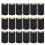 100 Pack PVC Shrink Cap for Wine Bottles Boosting-Black 1
