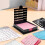Modèles de notes et organisateur Portable, boîte de rangement, 5