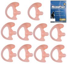 Medium Size Earmold for Two Way Radio Earpiece, Right Ear, 10 Pack, Acoustic Tube Compatible