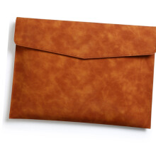 Leather Folder Water Resistant Document Organiser-brown